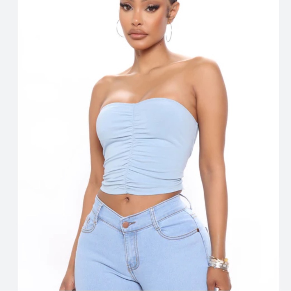 Dani ruched tube top - $5 w/ top bundle